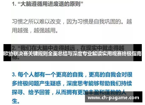 欧协联决赛关键规则全面总结与深度专业解读实用观赛终极指南 欧协联决赛关键规则全面总结与深度专业解读实用观赛终极指南